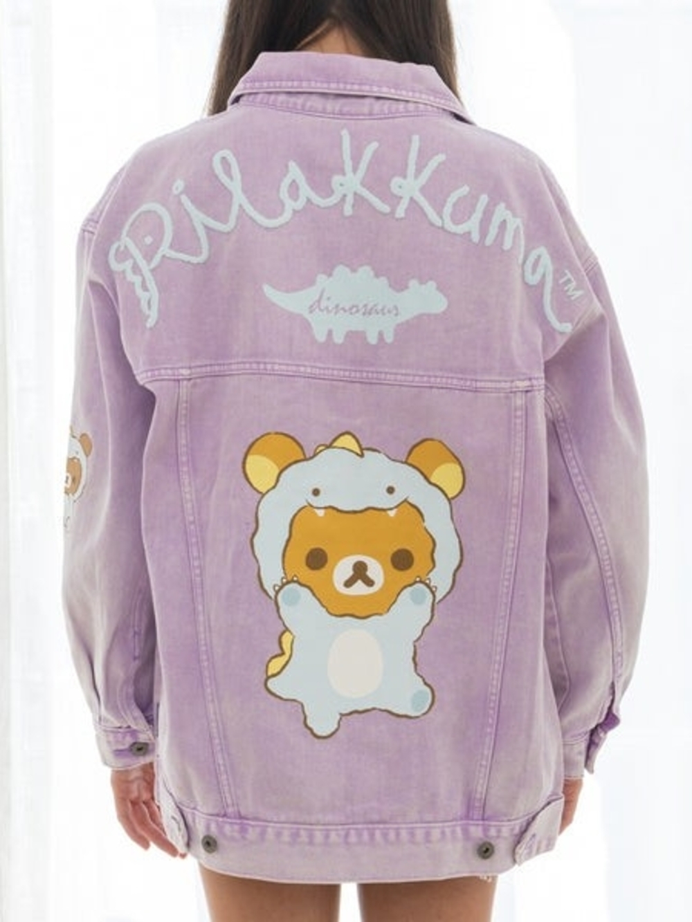 EUC Spirit Jersey x JapanLA Rilakkuma Lavender Denim Jacket